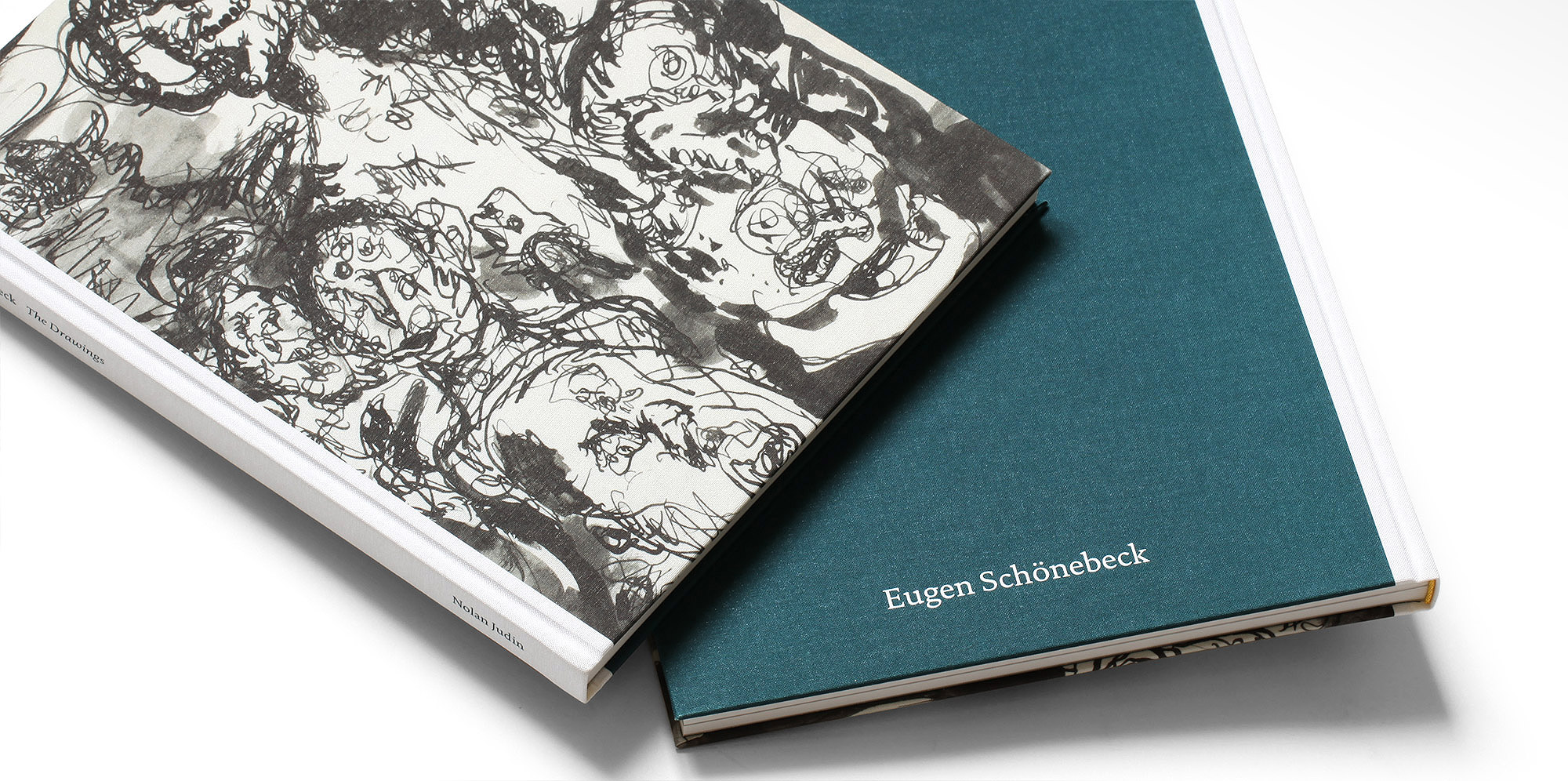 Eugen Schoenebeck book design for Gallery Judin Berlin by Jakob Straub